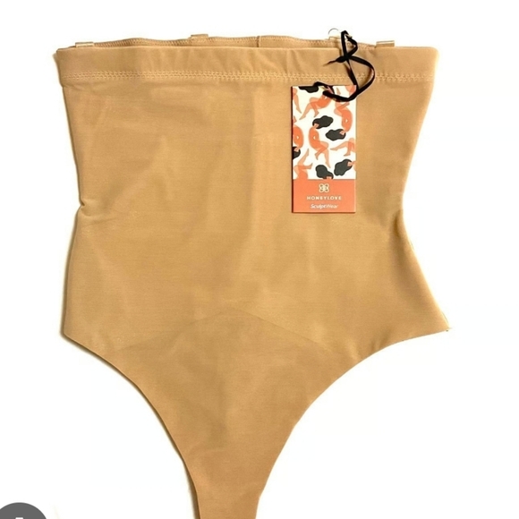 Honeylove Other - Honeylove Super Powee High-Waisted Tan Shapeweare Thong All Over